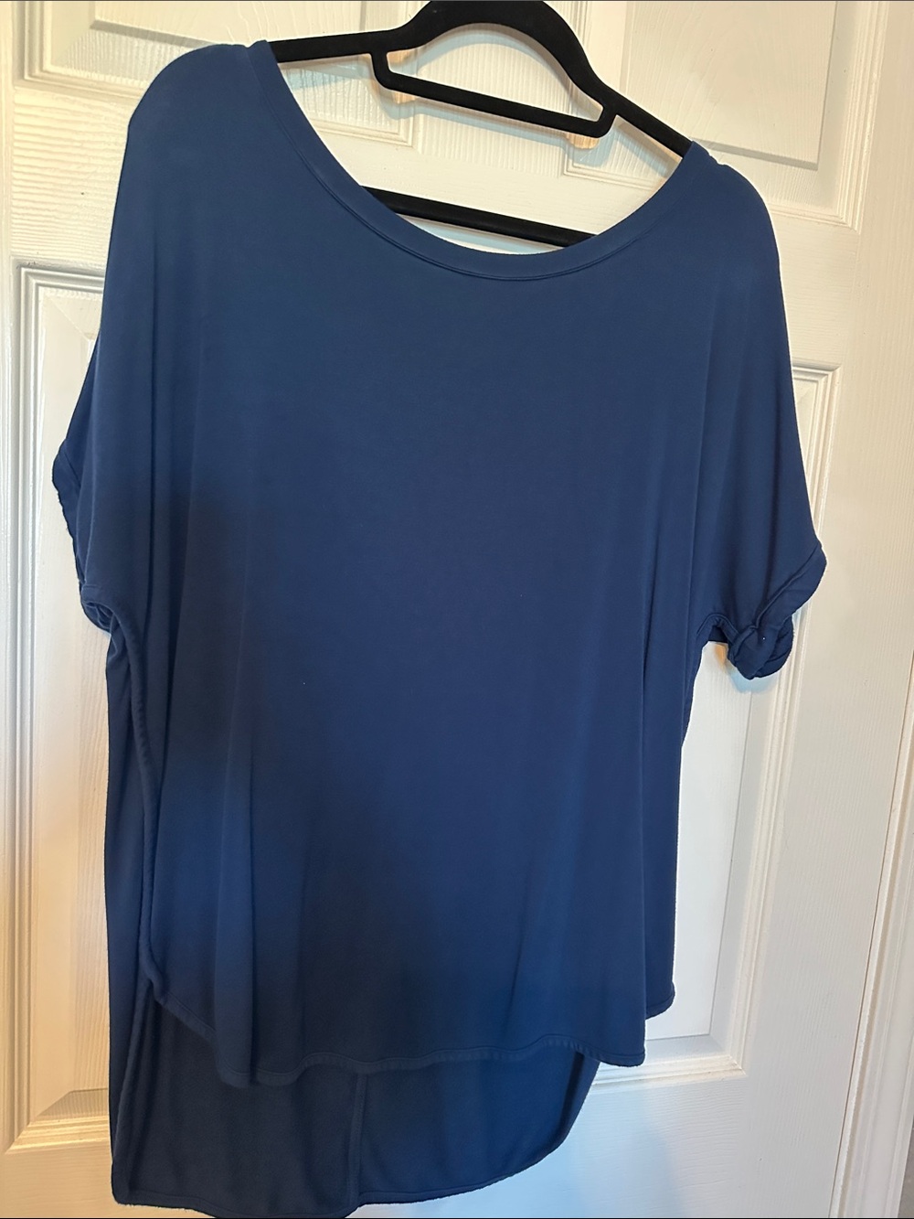 Matty M Blue Short Sleeve Relaxed Tunic